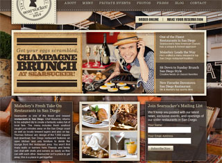 Restaurant Web Design Design Example
