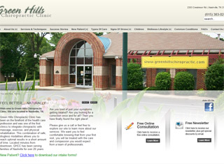 Chiropractor Web Design Design Example
