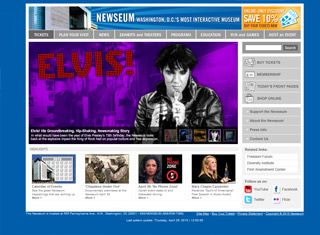 Entertainment Web Design Design Example