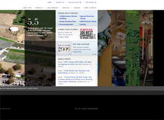 Contractor Web Design Design Example