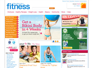 Sports Web Design Design Example