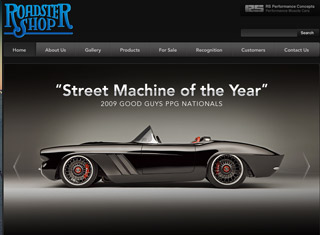 Auto Web Design Design Example