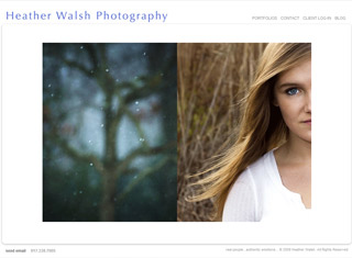 Photography Web Design Design Example