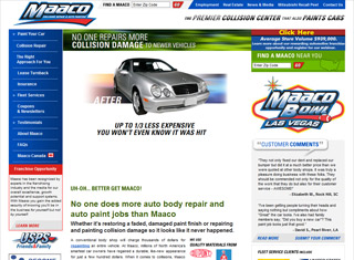 Auto Web Design Design Example