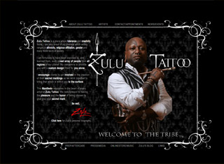 Artist Web Design Design Example