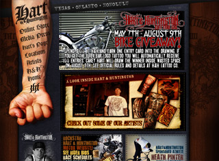 Artist Web Design Design Example