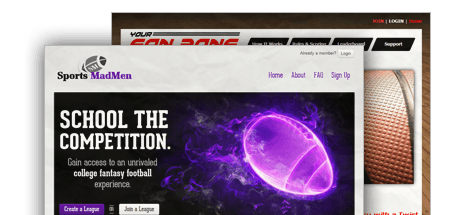 fantasy sports web design