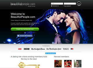 Dating Web Design Design Example