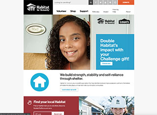 Charity Web Design Design Example