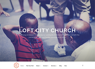 Religious Web Design Design Example