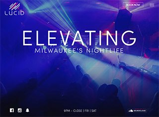 Night Club Web Design Design Example