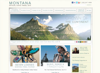 Travel Web Design Design Example