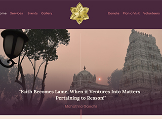 Religious Web Design Design Example