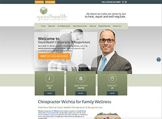Chiropractor Web Design Design Example