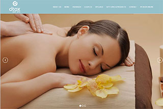 Salon / Spa Web Design Design Example