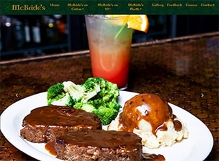 Restaurant Web Design Design Example