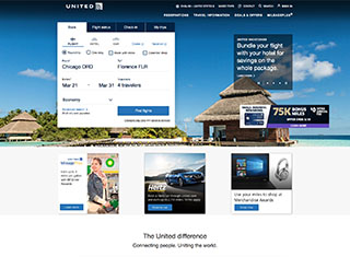 Travel Web Design Design Example