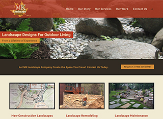 Landscaping Web Design Design Example