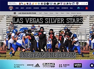 Sports Web Design Design Example