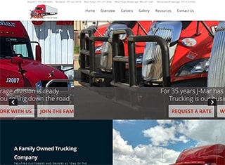 Transportation Web Design Design Example