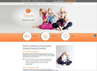 Chiropractor Web Design Design Example