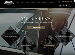 Transportation Web Design Design Example