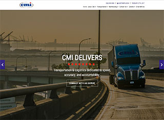 Transportation Web Design Design Example