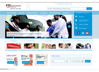 Medical Web Design Design Example