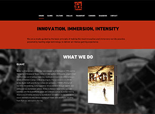 Video Game Web Design Design Example