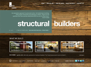 Contractor Web Design Design Example