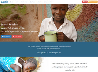 Charity Web Design Design Example