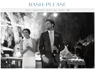 Wedding / Event Web Design Design Example