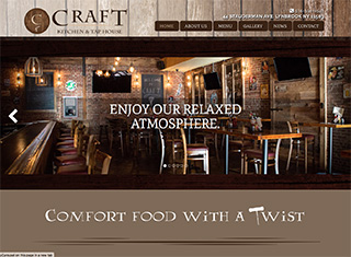 Restaurant Web Design Design Example