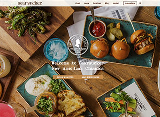 Restaurant Web Design Design Example