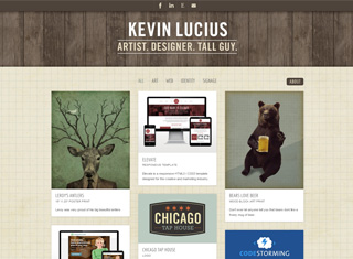 Artist Web Design Design Example