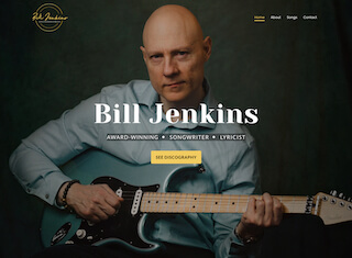 Music Web Design Design Example