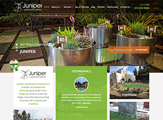 Landscaping Web Design Design Example