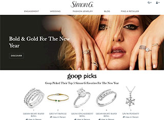 Jewelry Web Design Design Example