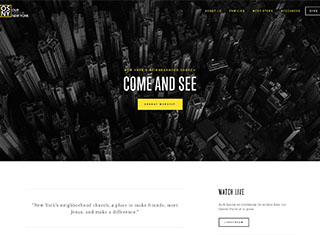 Religious Web Design Design Example