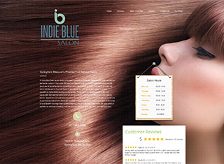 Salon / Spa Web Design Design Example