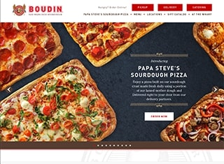 Restaurant Web Design Design Example