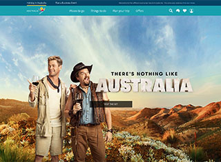 Travel Web Design Design Example