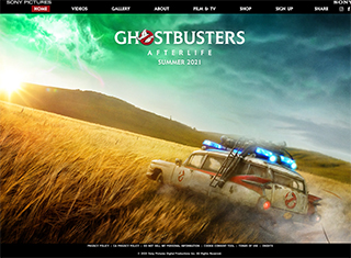 Paranormal Web Design Design Example