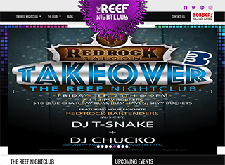 Night Club Web Design Design Example