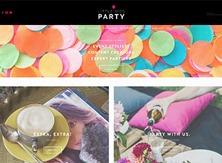 Wedding / Event Web Design Design Example