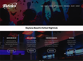 Night Club Web Design Design Example