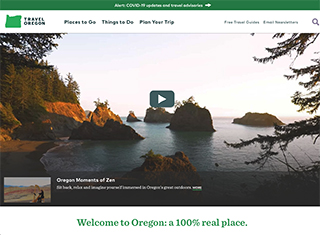 Travel Web Design Design Example