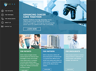 Medical Web Design Design Example