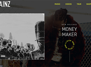 Music Web Design Design Example