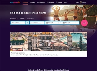 Travel Web Design Design Example